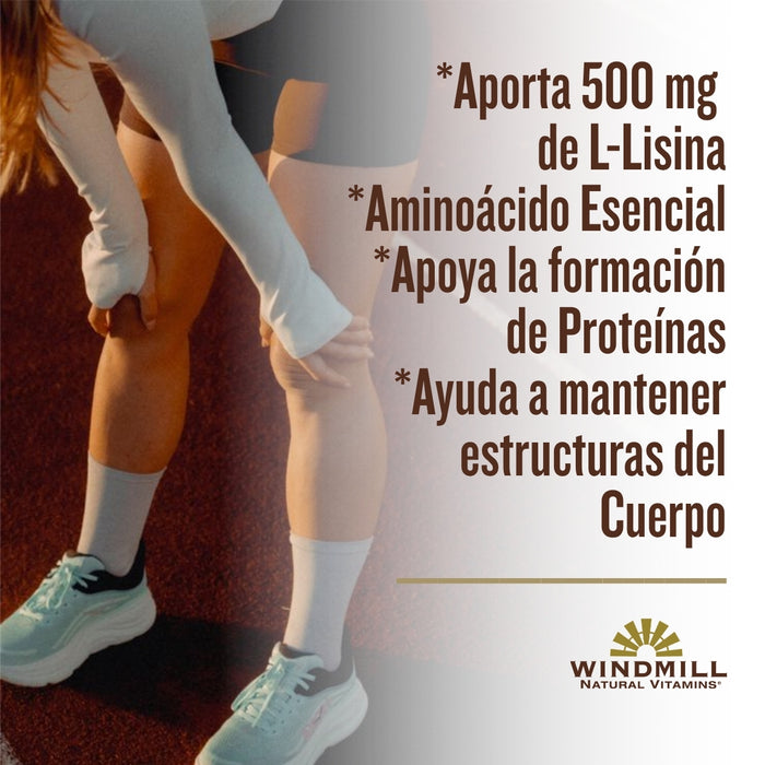 L-lisina 500 mg (120 tabs), Windmill