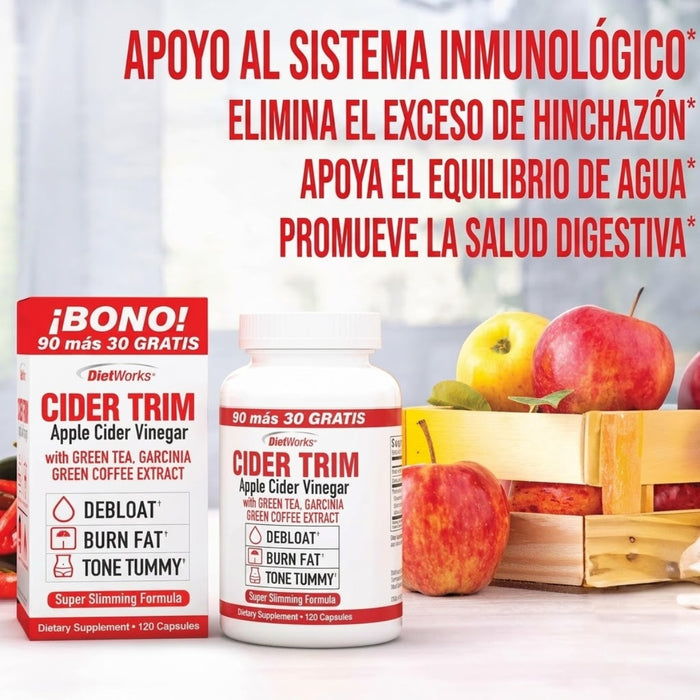 Sidra de Manzana Cider Trim, DietWorks® (120 caps), Windmill