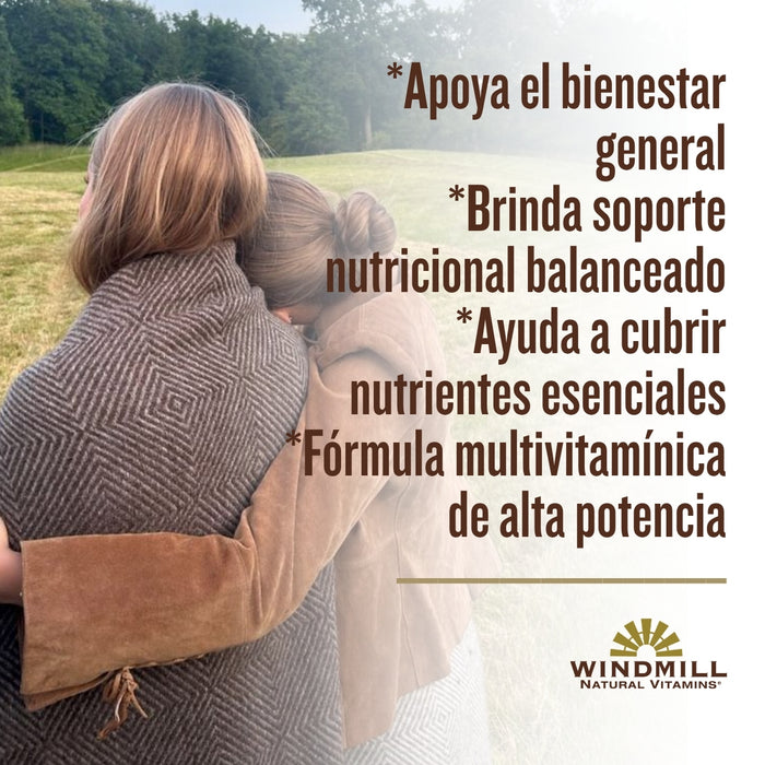 Multivitamínico y Mineral Alta Potencia, Milltrum (100 tabs), Windmill