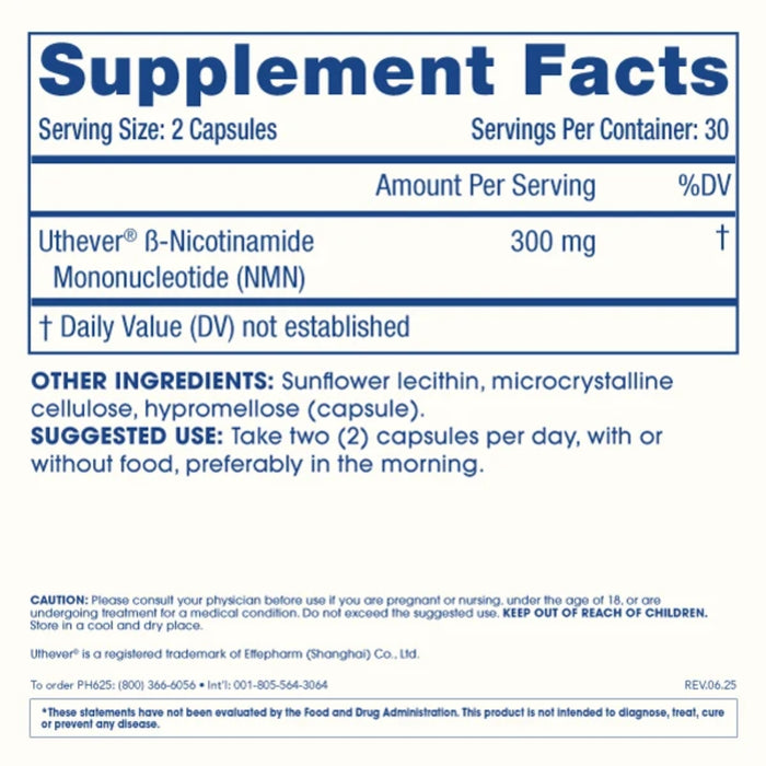 Energía Celular NMN Pro™ Liposomal 300 mg (60 caps), ProHealth