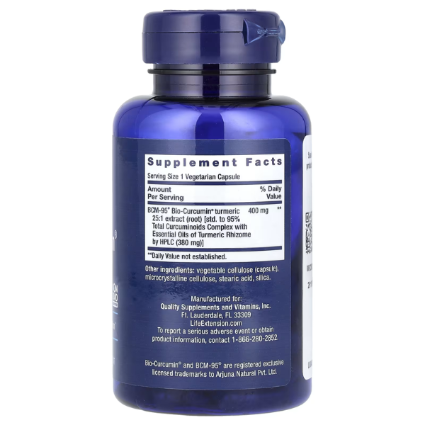 Extracto de Cúrcuma Super Bio-Curcuma® (60 veg caps), Life Extension