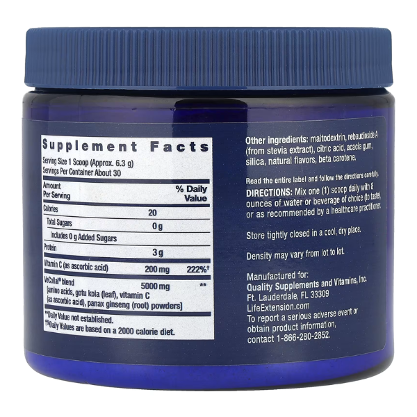 Pro Colageno Vegano Sabor Naranja (189 g), Life Extension