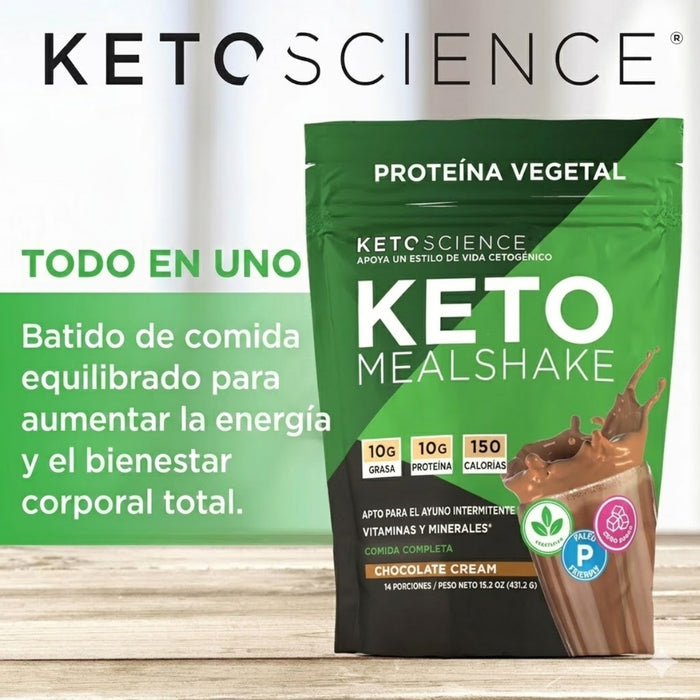 Malteada KETO Sabor Chocolate KETOSCIENCE® (431.2 g), Windmill
