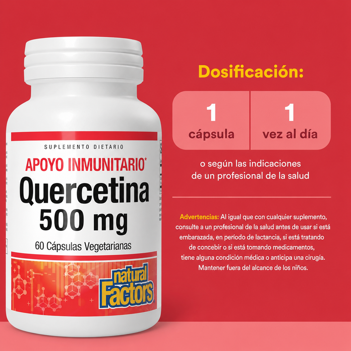 Quercetina 500 mg (60 vcap), Natural Factors