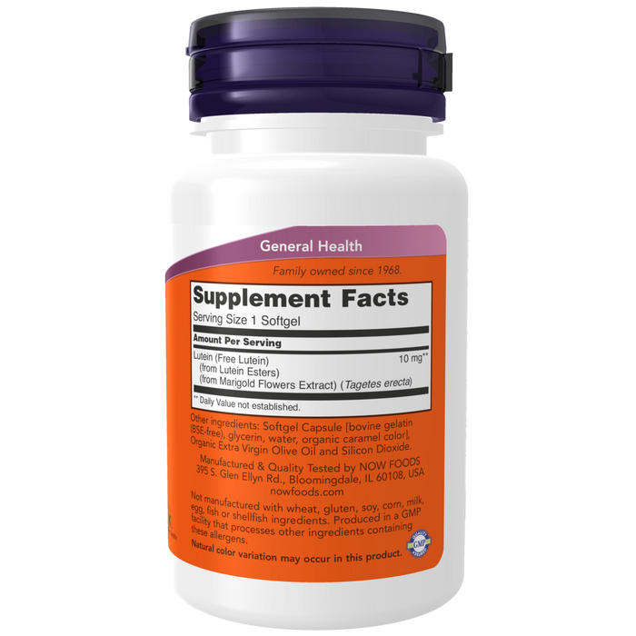 Lutein 10mg softgels 60 softgels / Lutein10mg from Esters.