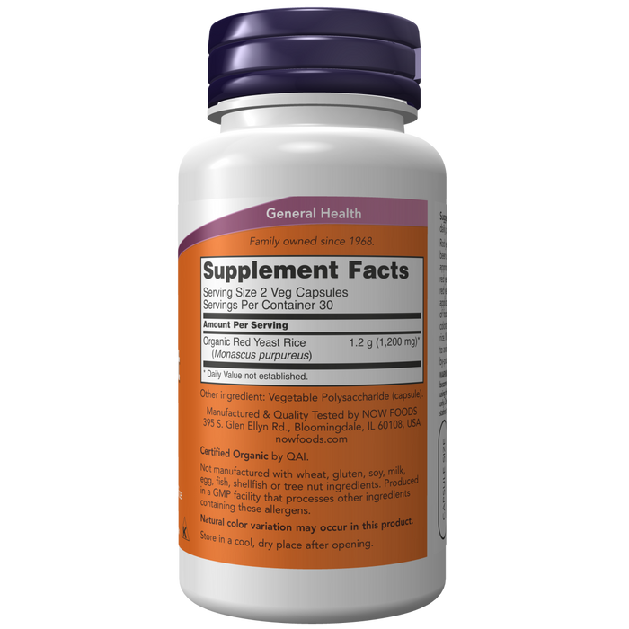 Arroz de Levadura Roja 600 mg (60 veg caps)