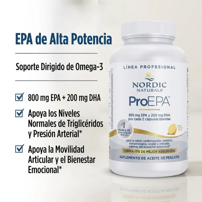 EPA 850 mg DHA 250 mg ProEPA™ (120 softgels), Nordic Naturals