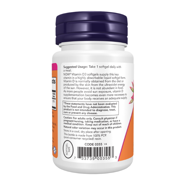 Vitamina D3 2000 UI (30 softgels)