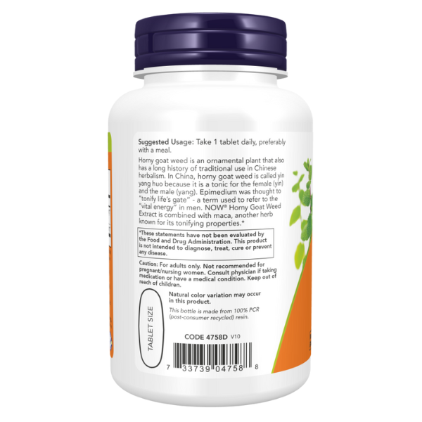 Extracto de Horny Goat Weed 750 mg (90 tabs)