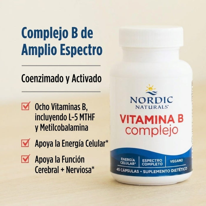 Complejo B (45 caps), Nordic Naturals
