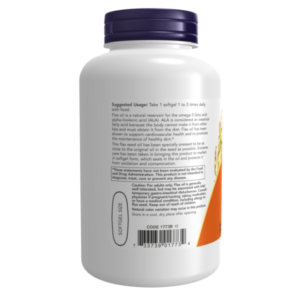 Aceite de Linaza Vegano 1000mg (120 veg caps)