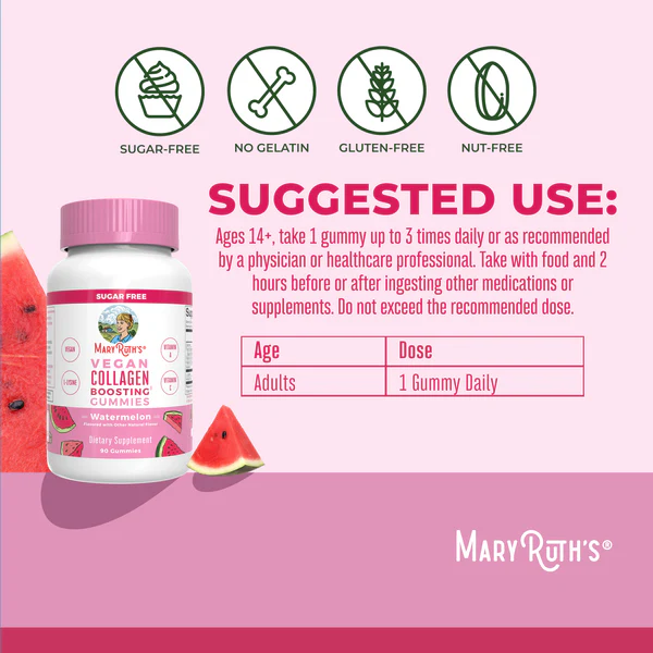 Collagen Boosting gummies (new formula) 90gm Mary Ruths