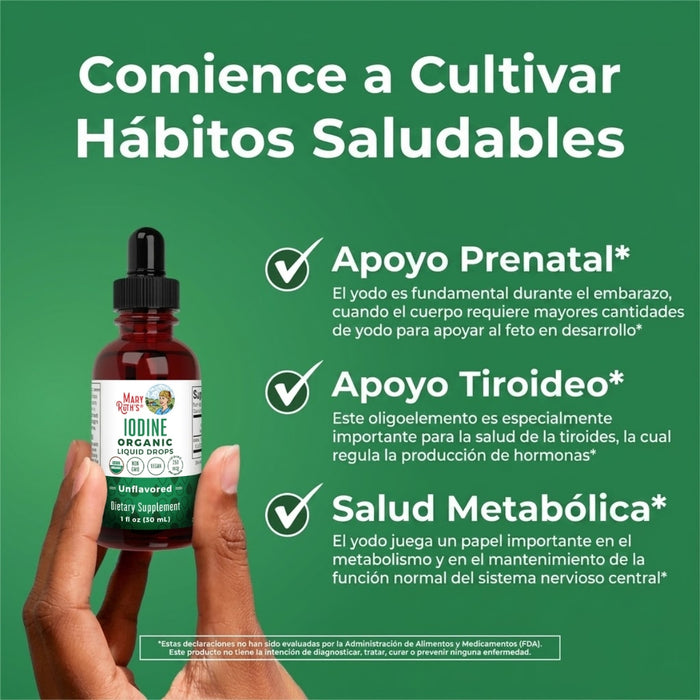 Nascent Iodine Liquid Drops 1oz (30ml) Mary Ruth
