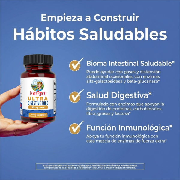 Enzimas Digestivas Ultra (60 caps), Mary Ruth´s