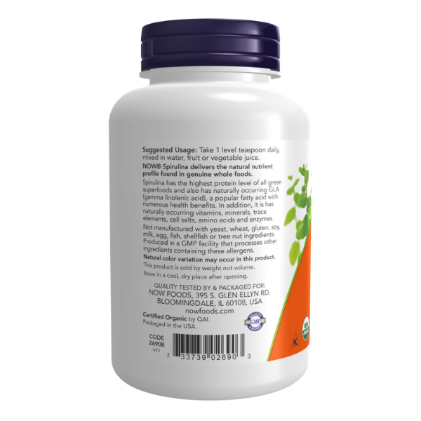 Espirulina Organica en Polvo 450 g (1 lb 450 g)