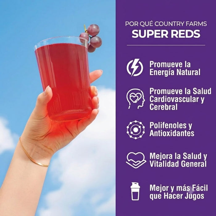 Apoyo Inmunológico Super Reds Sabor Uva Country Farms® (200 g), Windmill