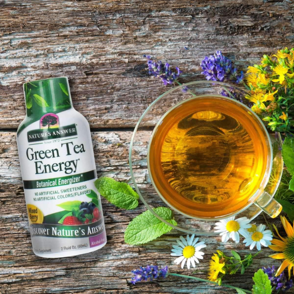 Shot Energético de Te Verde (2 oz 60 ml), Nature's Answer