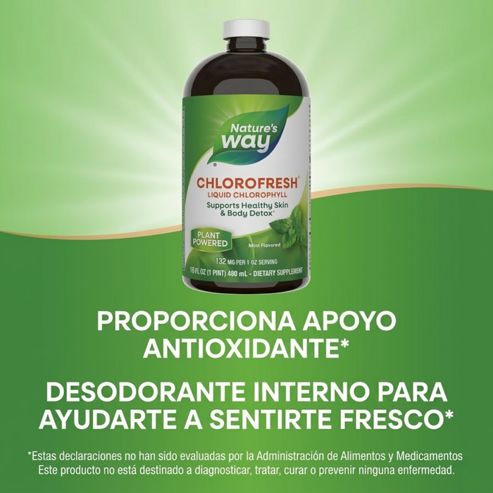 Clorofila Chlorofresh®, Líquido 480 ml (16 fl oz), Nature's Way