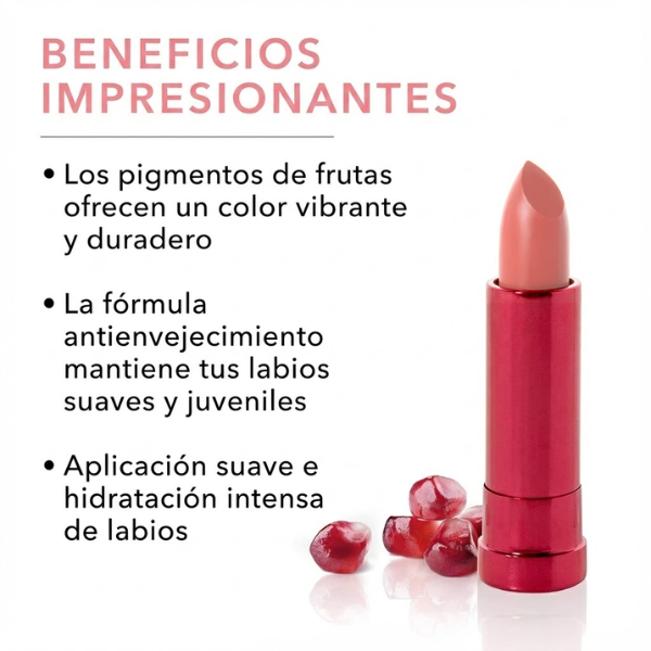 Labial Hidratante con Aceite de Granada y Fruit Pigmented® Foxglove (0.15 oz 4.5 g), 100% Pure