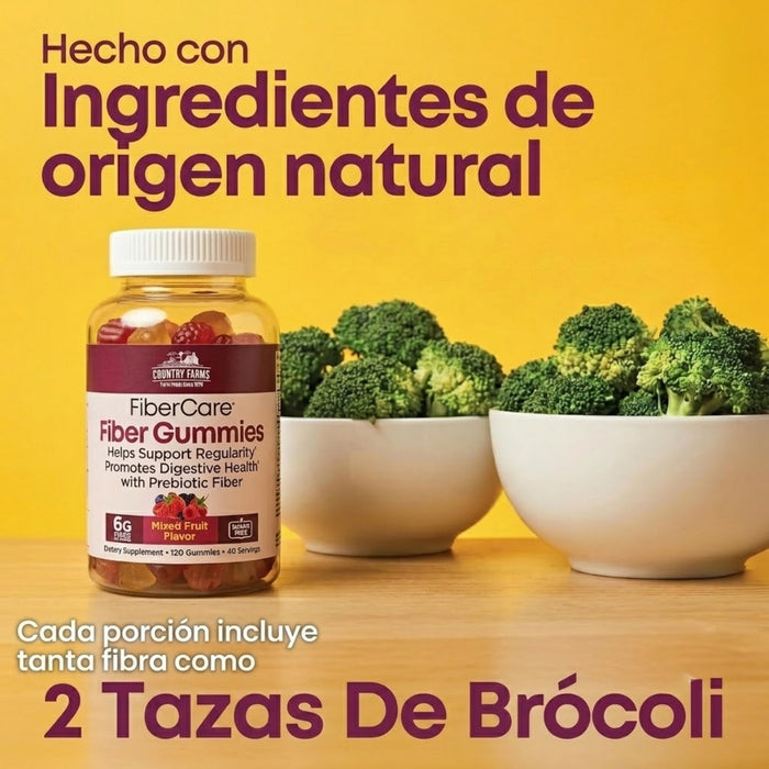 Probiótico con Fibra Sabor Frutal Country Farms® (120 gomitas), Windmill