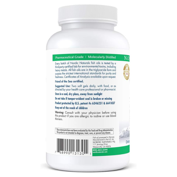 Pro-Omega® CoQ10 EPA 650 mg DHA 450 mg CoQ10 100 mg (120 softgels), Nordic Naturals