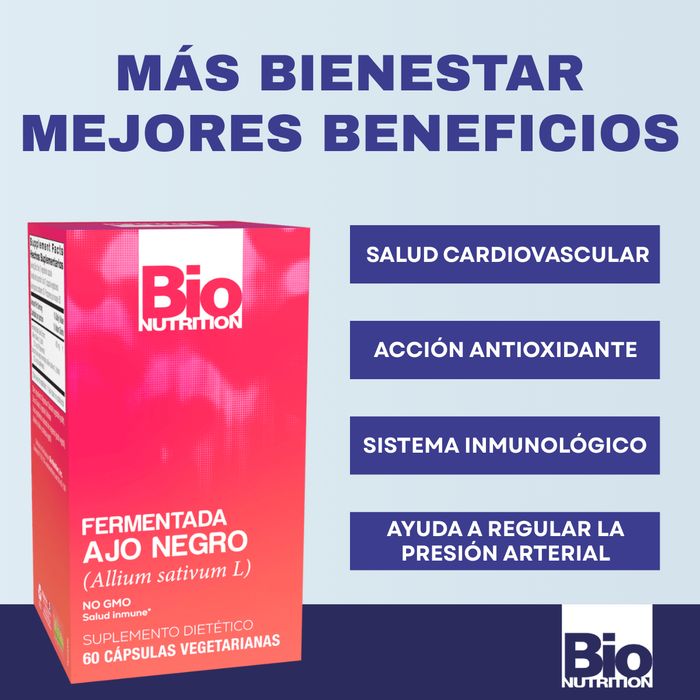 Ajo Negro Fermentado 450 mg (60 caps), Bio Nutrition