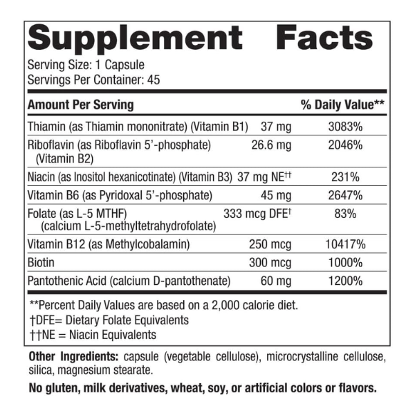 Complejo B (45 caps), Nordic Naturals