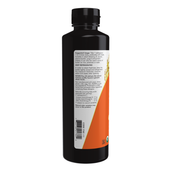 Organic Flax Seed Oil Liquid (12 fl. oz ) /Flax Seed Oil Liquid, Organic
