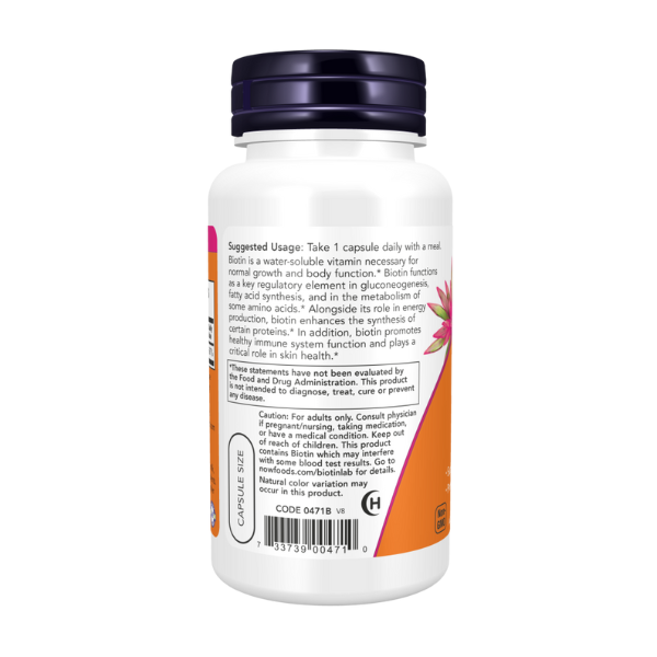 Biotina 5000 mcg (60 veg caps)