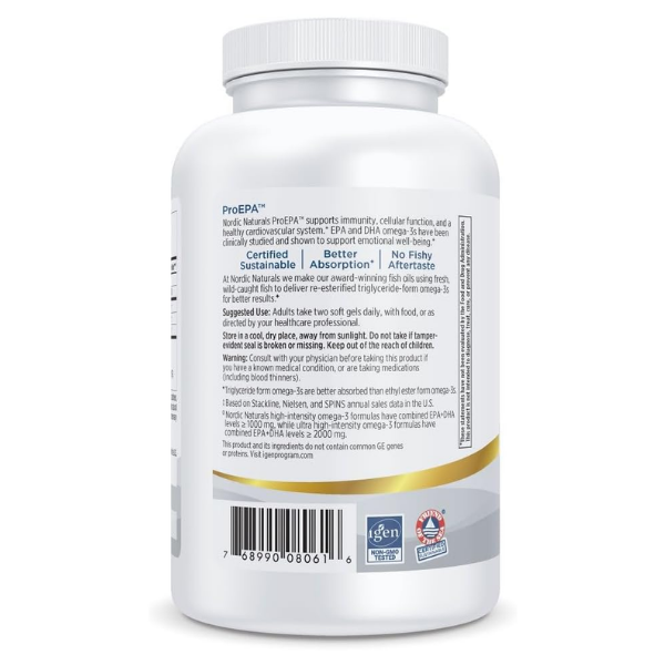 ProEPA™ EPA 850 mg DHA 250 mg (180 softgels), Nordic Naturals