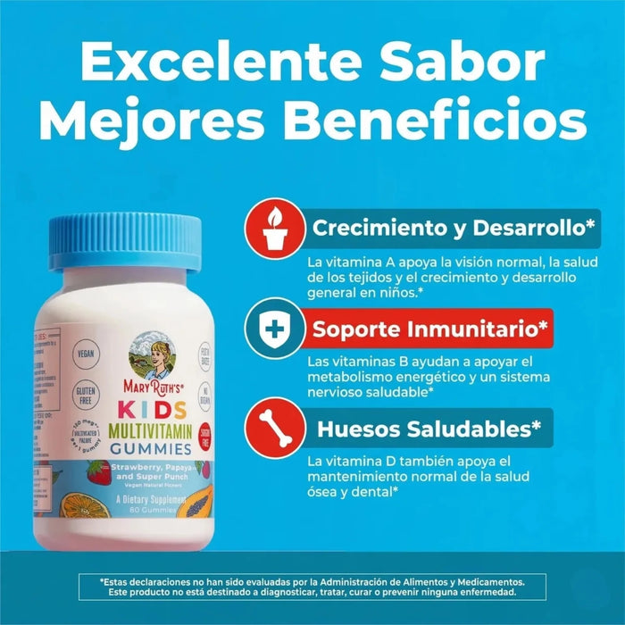 KIT #25 Multivitamínico y Sueño para Niños (60 gomitas c/u), MaryRuth's