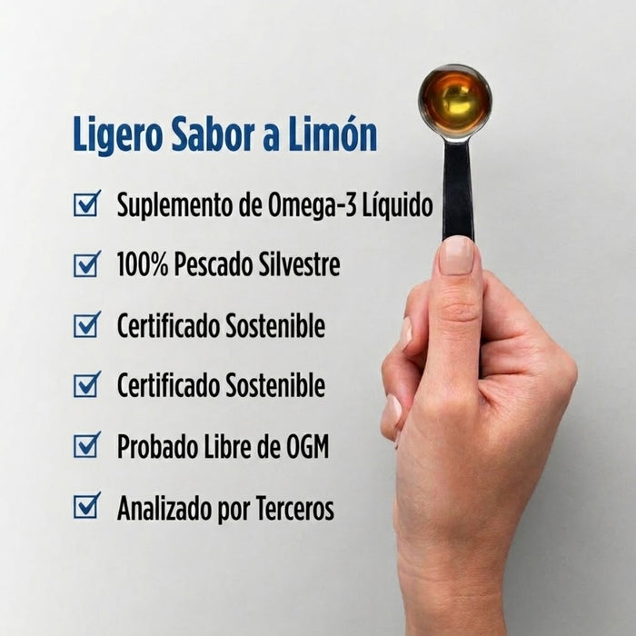Omega-3 1560 mg Sabor Limón (8 fl oz 237 ml), Nordic Naturals