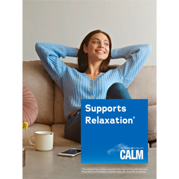 CALM Citrato de Magnesio Sabor Naranja (120 Gomitas), Natural Vitality