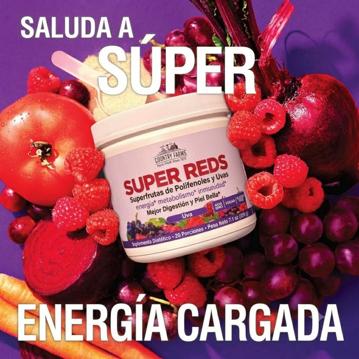 Apoyo Inmunológico Super Reds Sabor Uva Country Farms® (200 g), Windmill