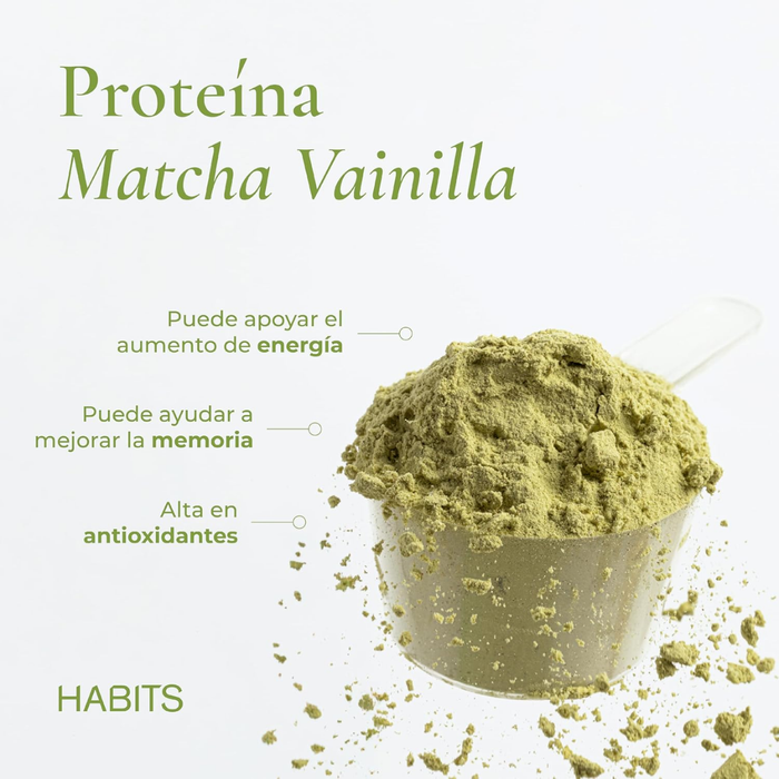 Proteína Probiótica Sabor Matcha Vainilla (488 g), Habits