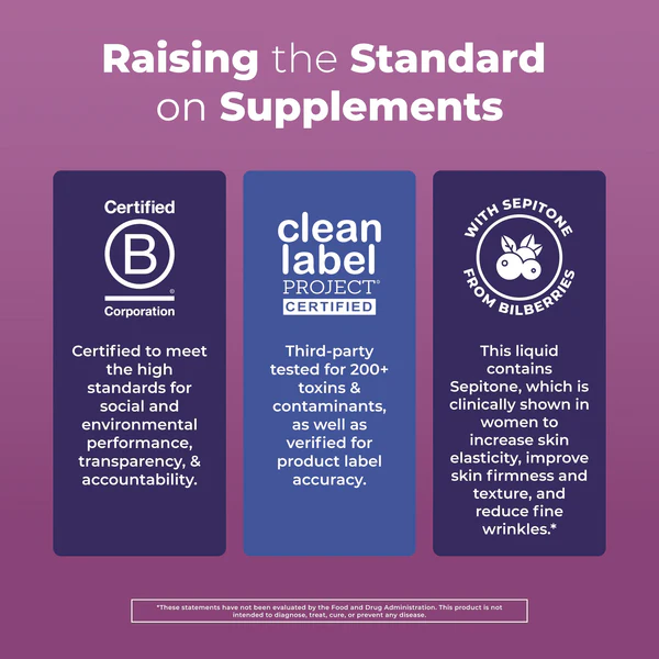 Multimineral Nocturno + Renovacion de Piel Sabor Frutos Rojos, Liquido (30 fl oz 887 ml), Mary Ruth's