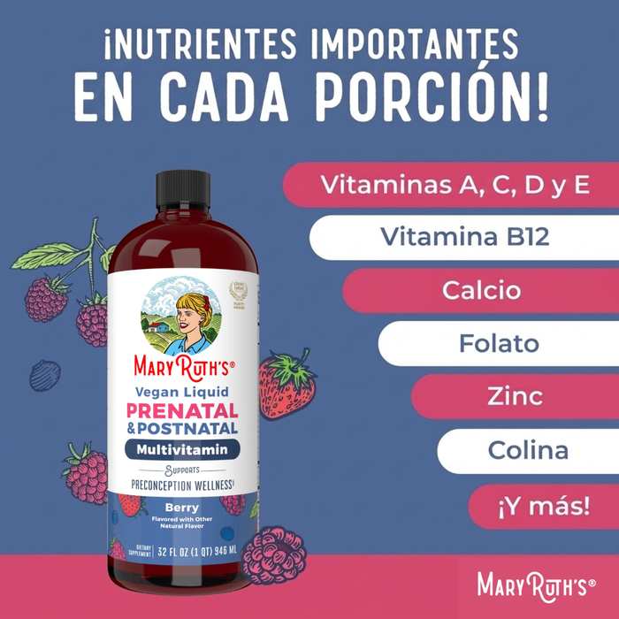 KIT #3 Multivitamínico + Hierro Prenatal y Postnatal, MaryRuth's