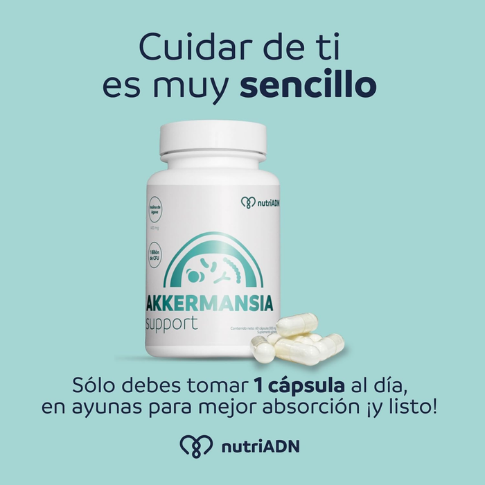 Akkermansia para la Salud de la Microbiota Intestinal (60 cápsulas) | NutriADN