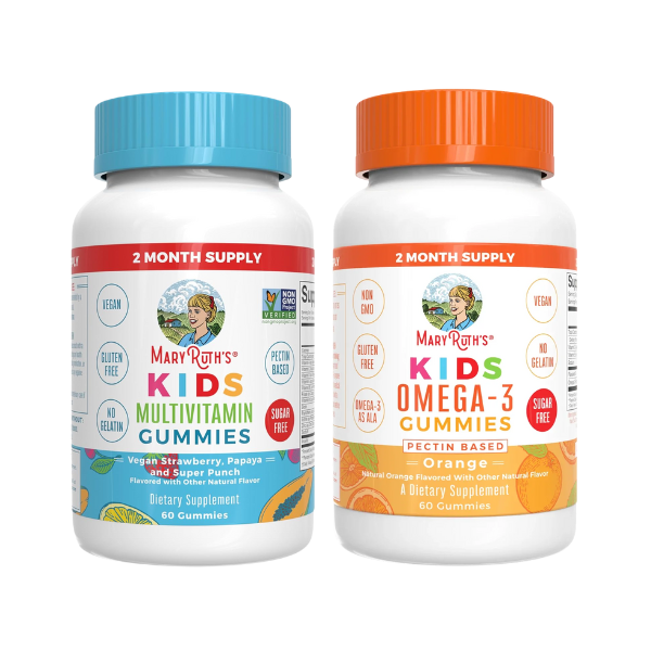 KIT #5 Multivitamínico + Omega-3 para Niños, Mary Ruth's