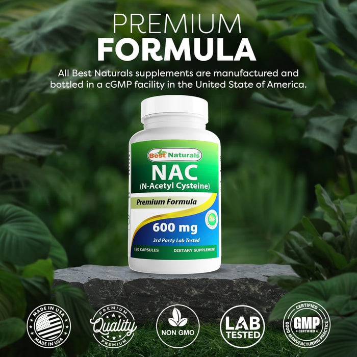 NAC 600 mg (120 caps), Best Naturals