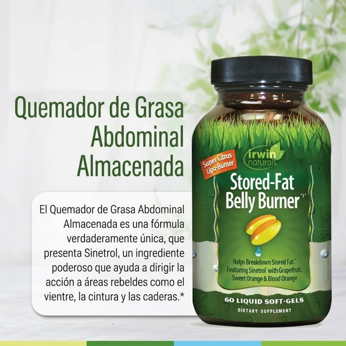 Quemador de Grasa Abdominal Almacenada (60 softgels), Irwin Naturals