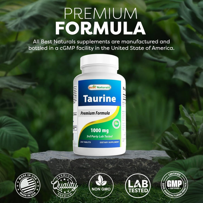 Taurina 1000 mg (250 tabs), Best Naturals