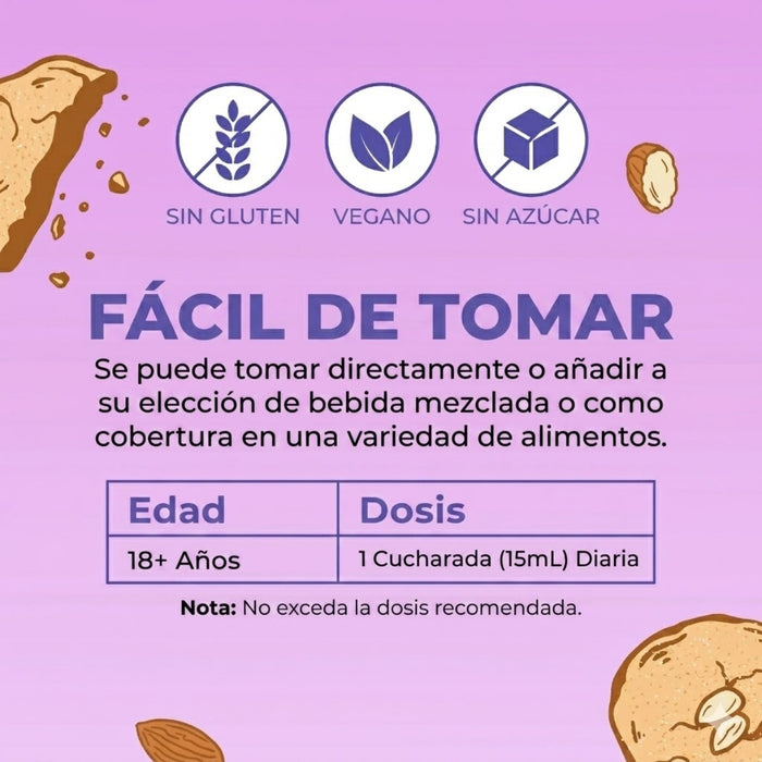Crecimiento del Cabello MAX Liposomal Sabor Galletas de Almendra 450 ml (15.22 fl oz), Mary Ruth's