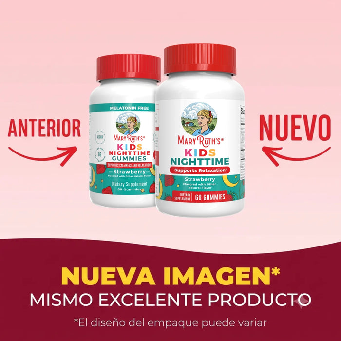 Ayuda para Dormir para Niños sin Melatonina (60 gomitas), Mary Ruth´s