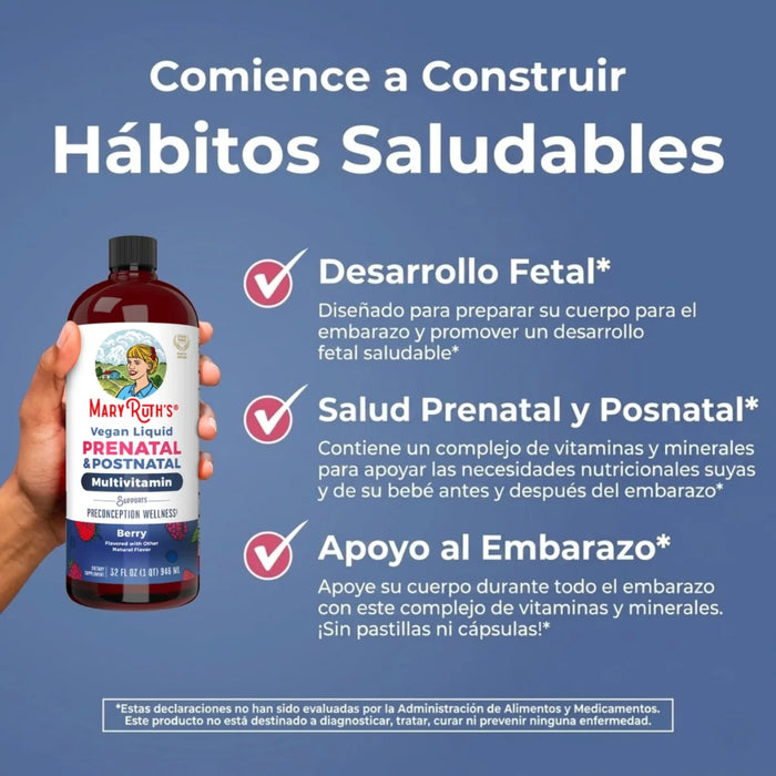 KIT #20 Multivitamínico + Hierro Prenatal y Postnatal, MaryRuth's
