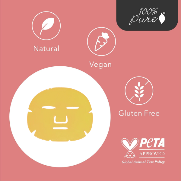 Mascarilla de Ginseng con Jalea Real (1 pieza), 100% Pure