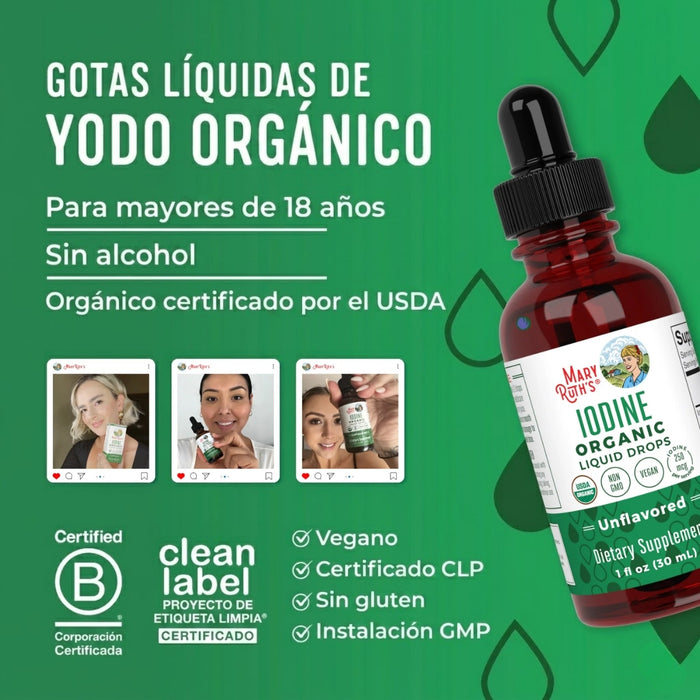 Nascent Iodine Liquid Drops 1oz (30ml) Mary Ruth