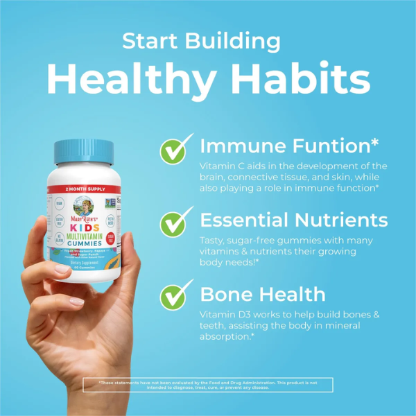 Multivitamínico para Niños (60 gomitas), Mary Ruth´s