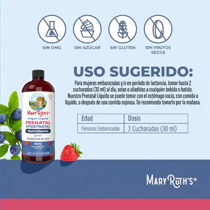 KIT #20 Multivitamínico + Hierro Prenatal y Postnatal, MaryRuth's