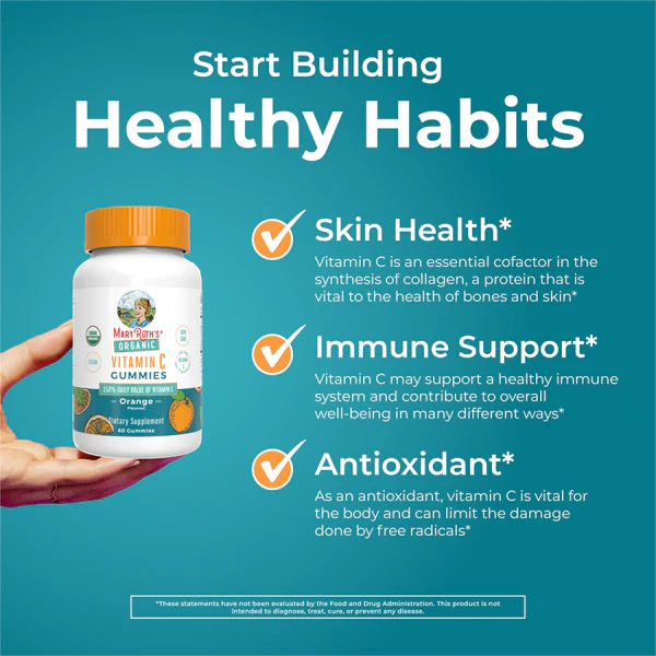Vitamina C, Naranja (60 gomitas), Mary Ruth´s